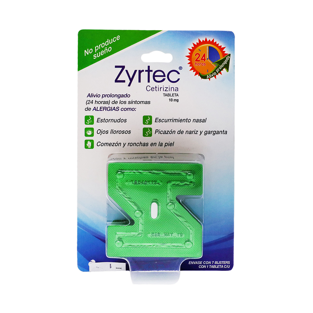 Zyrtec 10mg 7 Tabs, Cetirizine