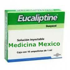 Eucaliptine 100mg 1ml Injection 10 amps, Guayacol