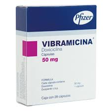 Vibramicina 50mg 28 caps, Doxycycline